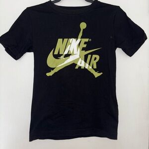 Jordan Black and Gold Short Sleeve Tee